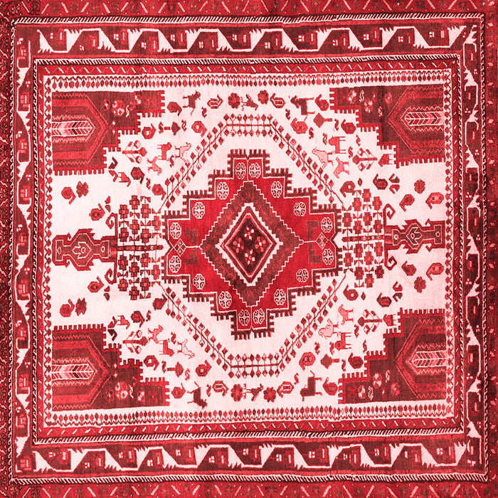 Machine Washable Persian Red Traditional Rug, wshtr643red