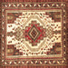 Square Persian Brown Traditional Rug, tr643brn