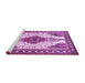 Sideview of Machine Washable Persian Purple Traditional Area Rugs, wshtr643pur