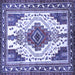 Square Persian Blue Traditional Rug, tr643blu