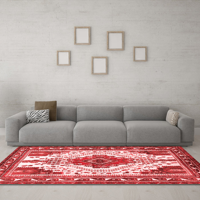 Traditional Red Washable Rugs