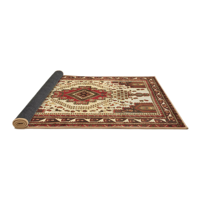Sideview of Persian Brown Traditional Rug, tr643brn