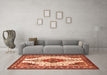 Machine Washable Persian Orange Traditional Area Rugs in a Living Room, wshtr643org