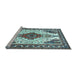 Sideview of Machine Washable Persian Light Blue Traditional Rug, wshtr643lblu