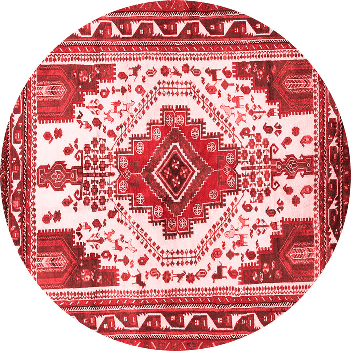 Machine Washable Persian Red Traditional Rug, wshtr643red