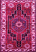 Machine Washable Persian Pink Traditional Rug, wshtr644pnk