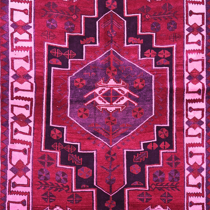 Machine Washable Persian Pink Traditional Rug, wshtr644pnk