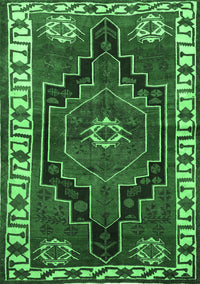 Persian Emerald Green Traditional Rug, tr644emgrn