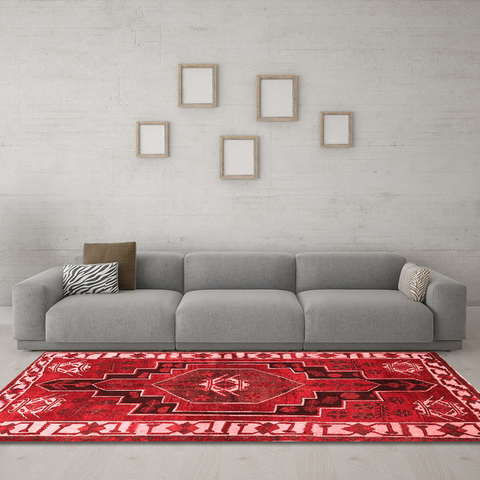 Traditional Red Washable Rugs