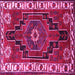 Square Persian Pink Traditional Rug, tr644pnk