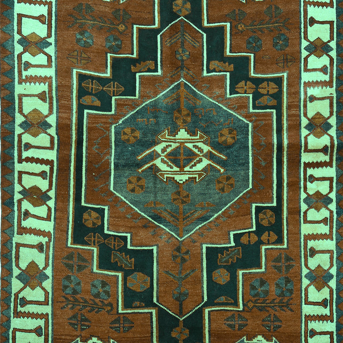 Machine Washable Persian Turquoise Traditional Area Rugs, wshtr644turq