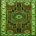Serging Thickness of Persian Green Traditional Rug, tr644grn