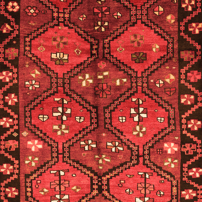 Serging Thickness of Machine Washable Persian Orange Traditional Area Rugs, wshtr645org