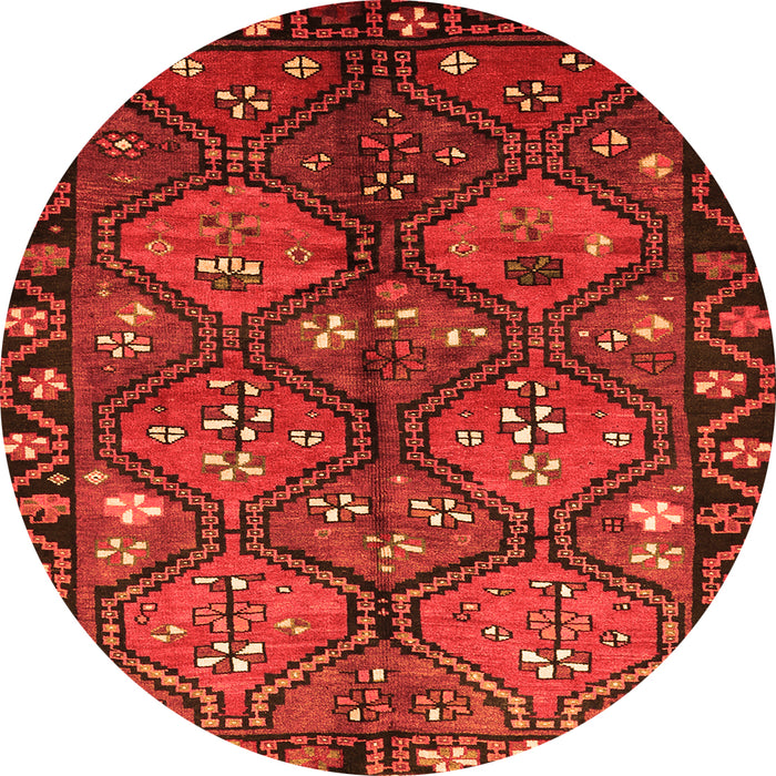 Square Persian Orange Traditional Rug, tr645org