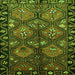 Serging Thickness of Persian Green Traditional Rug, tr645grn
