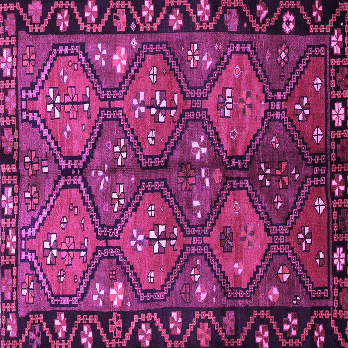 Square Persian Purple Traditional Rug, tr645pur