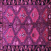 Square Persian Purple Traditional Rug, tr645pur