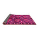 Sideview of Persian Pink Traditional Rug, tr645pnk