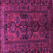 Square Persian Purple Traditional Rug, tr646pur