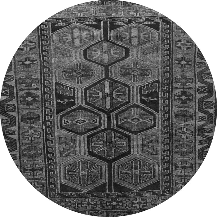 Square Persian Gray Traditional Rug, tr646gry