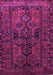 Machine Washable Persian Purple Traditional Area Rugs, wshtr646pur