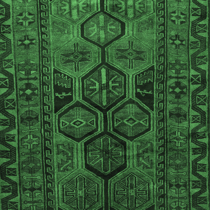 Machine Washable Persian Emerald Green Traditional Area Rugs, wshtr646emgrn