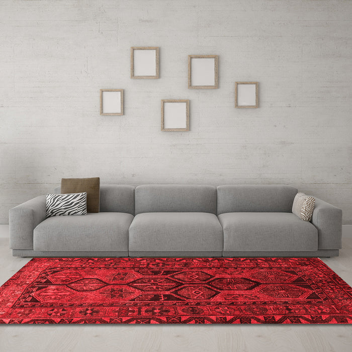 Traditional Red Washable Rugs