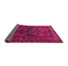 Sideview of Persian Pink Traditional Rug, tr646pnk