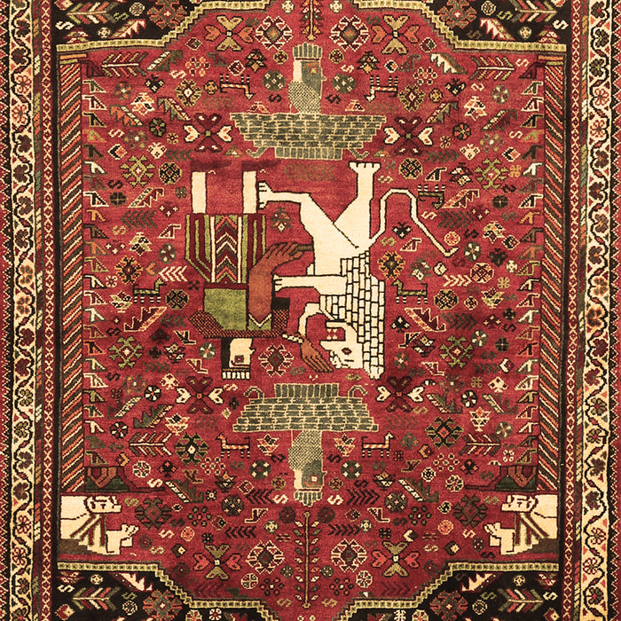 Animal Brown Traditional Rug, tr647brn
