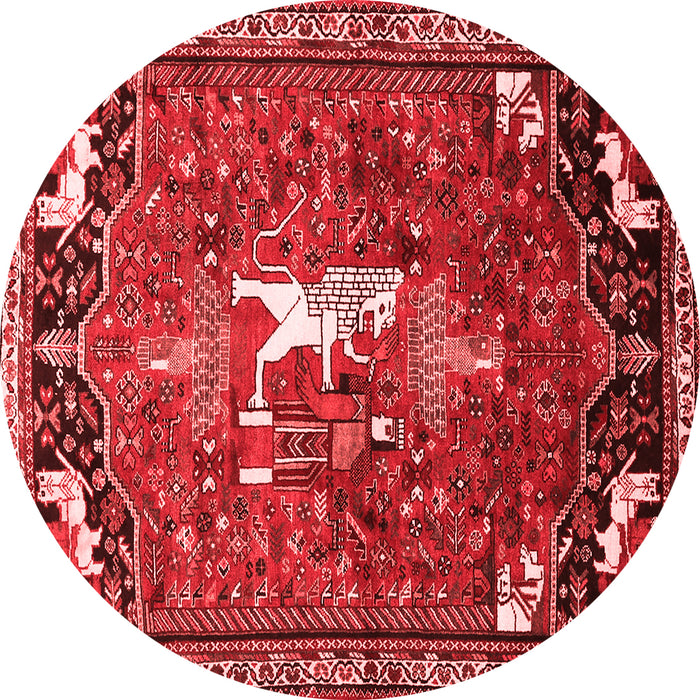Animal Red Traditional Rug, tr647red