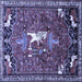 Square Animal Blue Traditional Rug, tr647blu