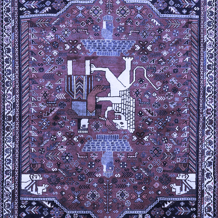 Animal Blue Traditional Rug, tr647blu