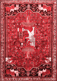 Animal Red Traditional Rug, tr647red