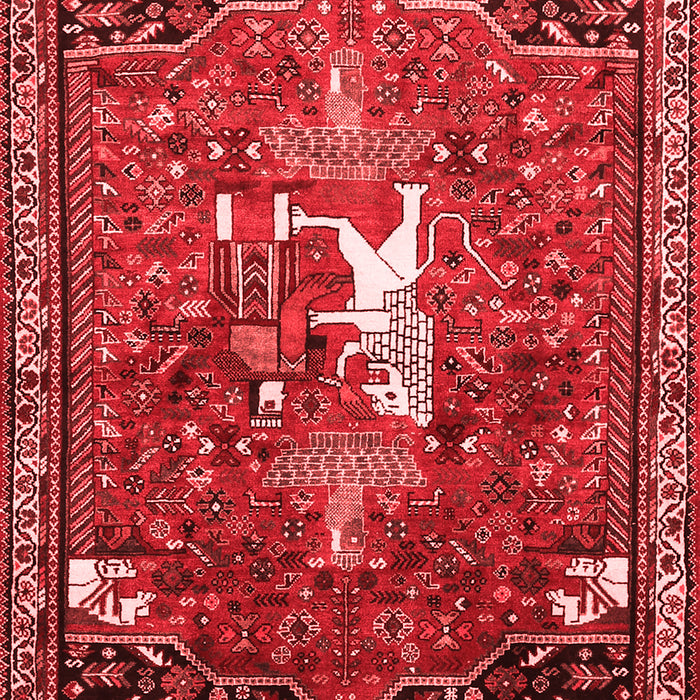 Animal Red Traditional Area Rugs