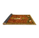 Sideview of Animal Yellow Traditional Rug, tr647yw