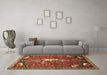 Machine Washable Animal Brown Traditional Rug in a Living Room,, wshtr647brn