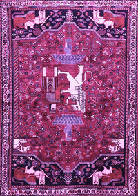 Animal Purple Traditional Rug, tr647pur