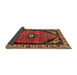 Sideview of Persian Brown Traditional Rug, tr648brn