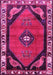 Machine Washable Persian Pink Traditional Rug, wshtr648pnk