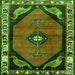 Serging Thickness of Persian Green Traditional Rug, tr648grn