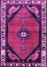 Machine Washable Persian Purple Traditional Area Rugs, wshtr648pur