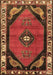 Machine Washable Persian Brown Traditional Rug, wshtr648brn