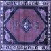 Square Persian Blue Traditional Rug, tr648blu