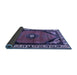 Sideview of Persian Blue Traditional Rug, tr648blu