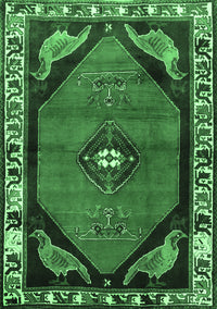 Persian Emerald Green Traditional Rug, tr648emgrn