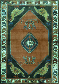Persian Turquoise Traditional Rug, tr648turq