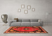 Machine Washable Persian Orange Traditional Area Rugs in a Living Room, wshtr648org