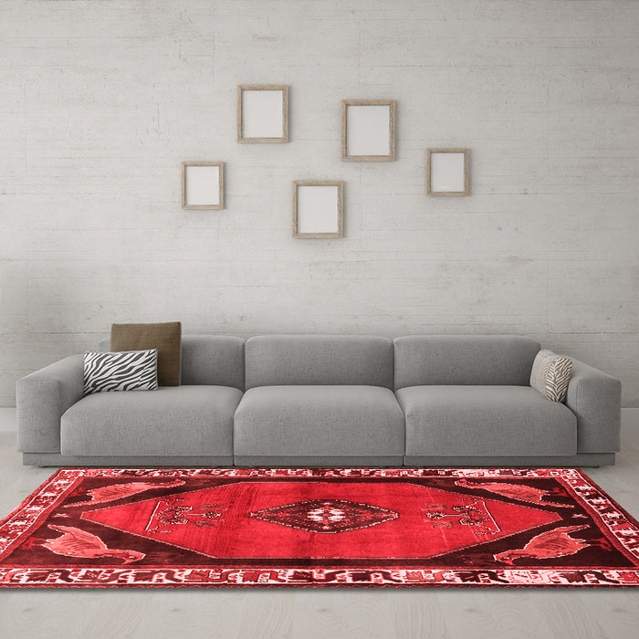 Traditional Red Washable Rugs