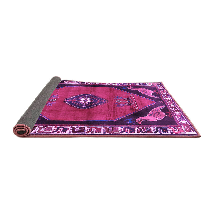 Sideview of Persian Purple Traditional Rug, tr648pur