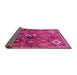 Sideview of Persian Pink Traditional Rug, tr649pnk